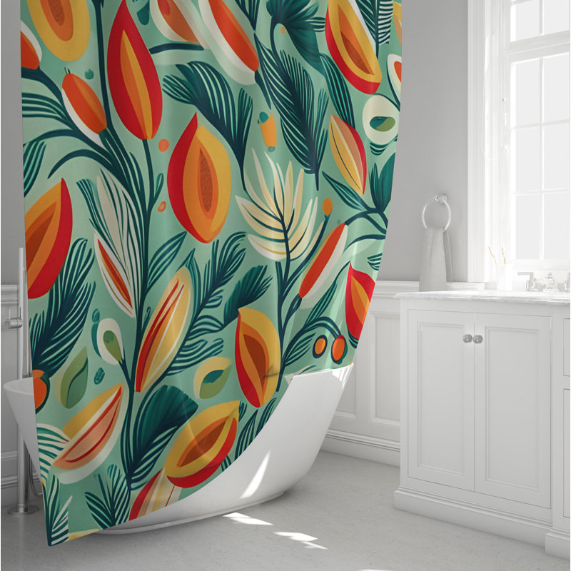Rideau de douche Cristelle, H 72 po x l 70 po