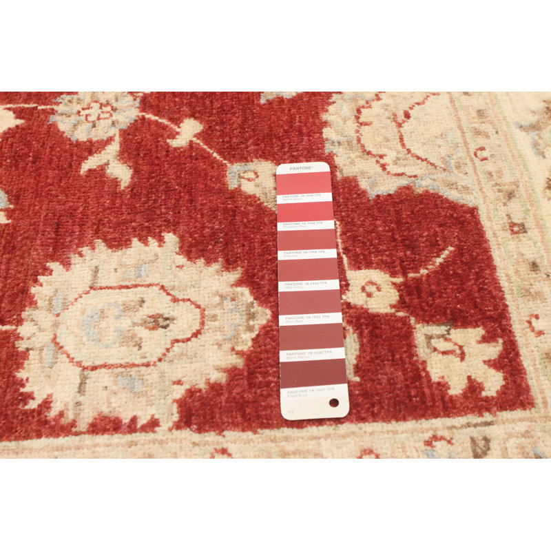 Tapis décoratif en laine noué à la main de conception unique 5 pi 5 po x 7 pi 9 po noué à la main New Age