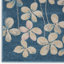 Tapis bleu turquoise à motif floral Zaizi-305690801