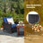 Abbigal 2 - Person Patio Conversation Set with Cushions-315913139