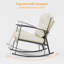 Chaise berçante avec coussins 3 pièces-525275400