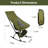 198 lbs Capacity Portable Camping Rocking Chair  Oxford Fabric  5-Minute Setup-665239686-665239687