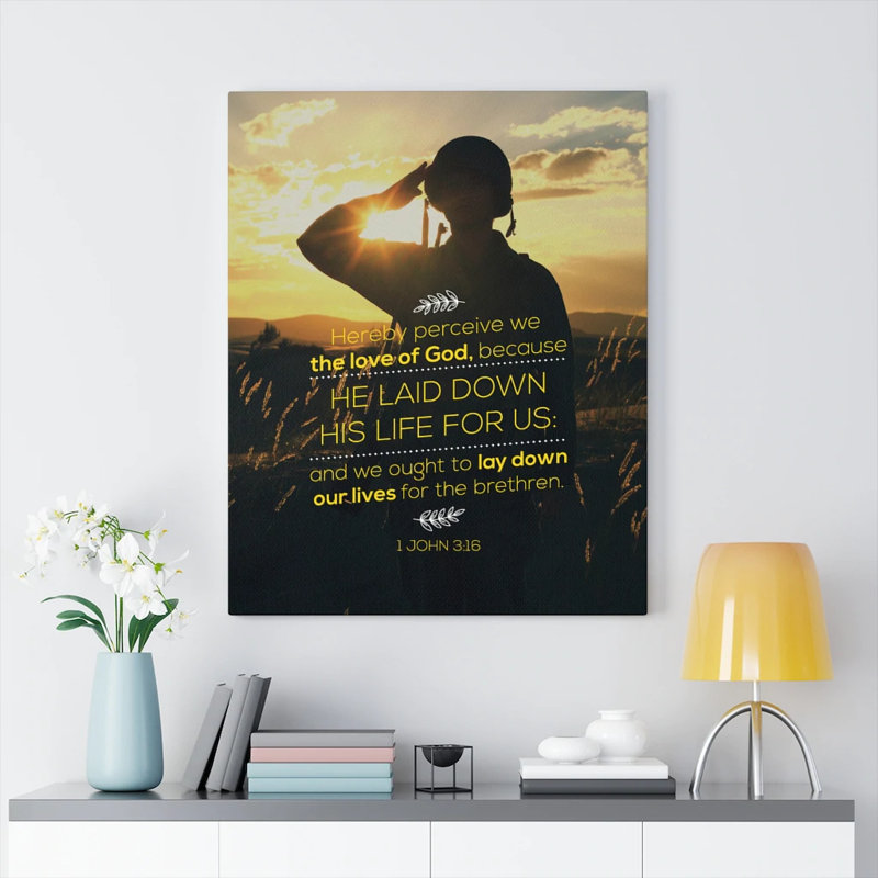 Laid Down Our Lives - Wrapped Canvas Print, 61cm H x 46cm W