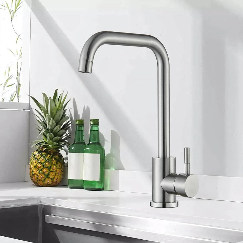 Kitchen Sink Mixer Tap with 360º Swivel Spout Monobloc Kitchen Mixer Taps 1 Hole