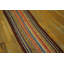 Striped Vintage Mid Century Modern Extra Long and Narrow Braided American Hallway Runner Rug