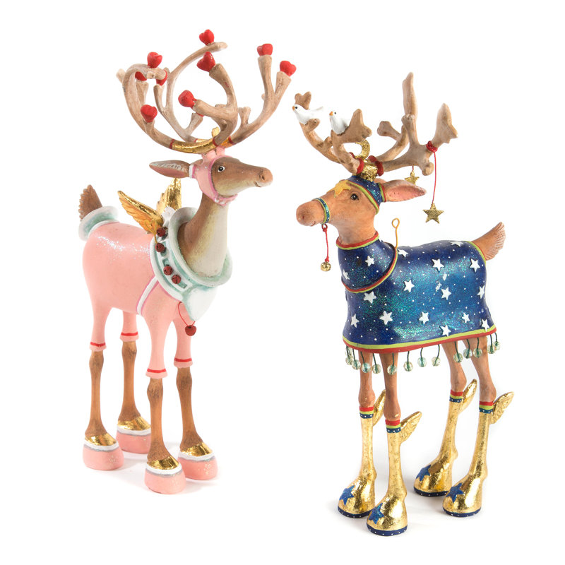 Patience Brewster Dash Away Cupid Reindeer Figure