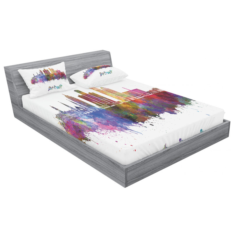 Microfiber Sheet Set, Queen Sheet Set + Fitted Sheet + 2 Pillowcases