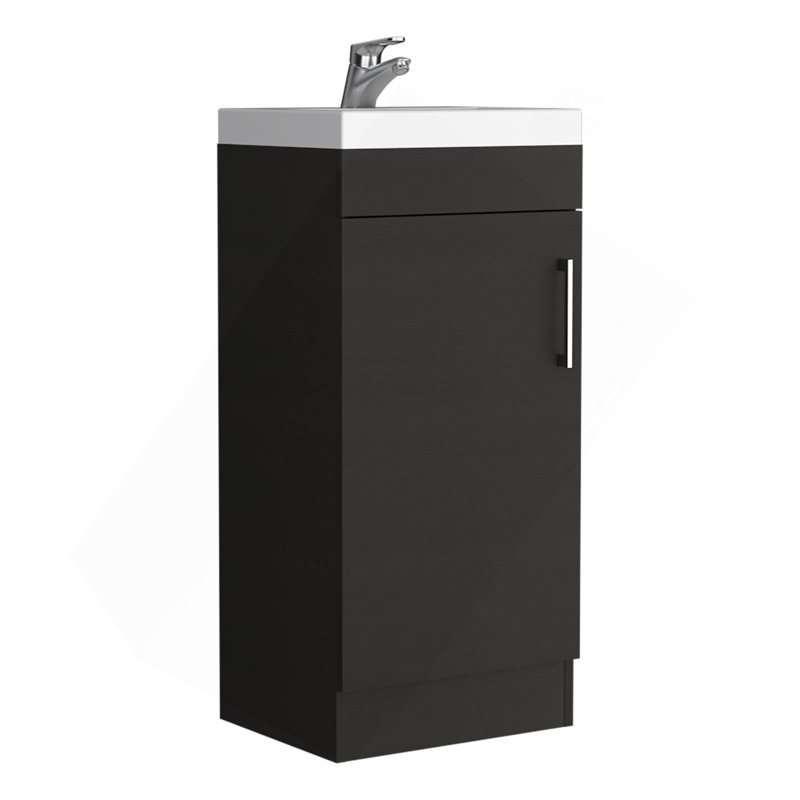Lavabo pour salle de bain Jozz, noir, Noir