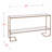 Narrow Console Table, Gold With Mirror-194776115