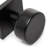 Bali Solid Metal Matte Black Door Knob-86783509