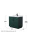 Ensemble de meuble-lavabo simple 36 po avec plateau en marbre Miranda-407610939-407610941