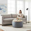 Repose-pieds rond avec rangement Dariyan-1029302339