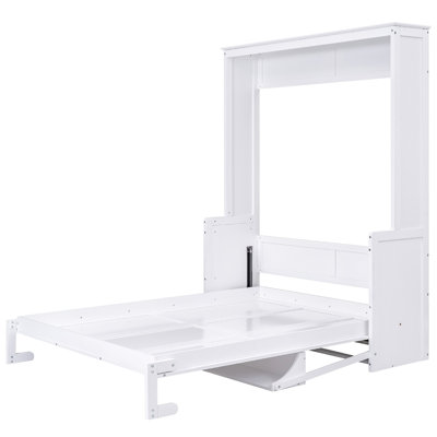 Grand lit escamotable avec tablette