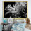 «Anemoner» en noir et blanc, photo III sur toile