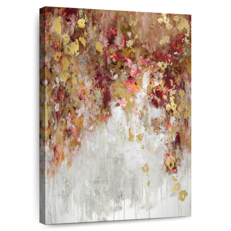 Avery Cascade Red With Gold, 30" H x 20" W
