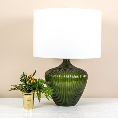 Karlisha Glass Standard Table Lamp