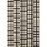 Chris Loves Julia x Loloi Polly Checkered Hand Tufted Jute/Sisal/Wool Black/Ivory Area Rug