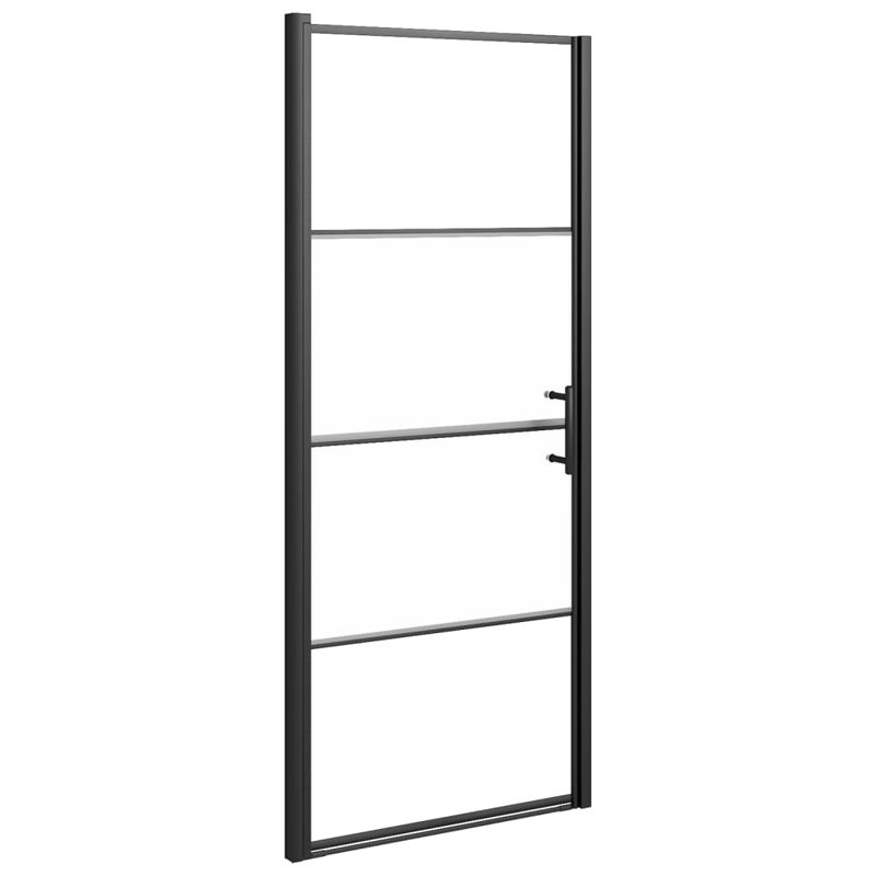 Wimer Aluminium Shower Door, 81 x 195 cm, half frosted
