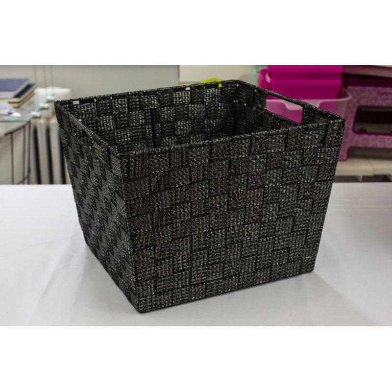 Ensemble de paniers en tissu, Noir
