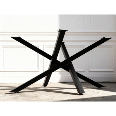 Bases de table en métal de qualité supérieure, conçues pour résister, pouvant supporter jusqu'à 1500 lb, L 53 po x l 26 po x H 28 po