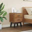 40cm W Solid Wood Bedside Table