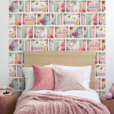 Blossom Shelves Wallpaper