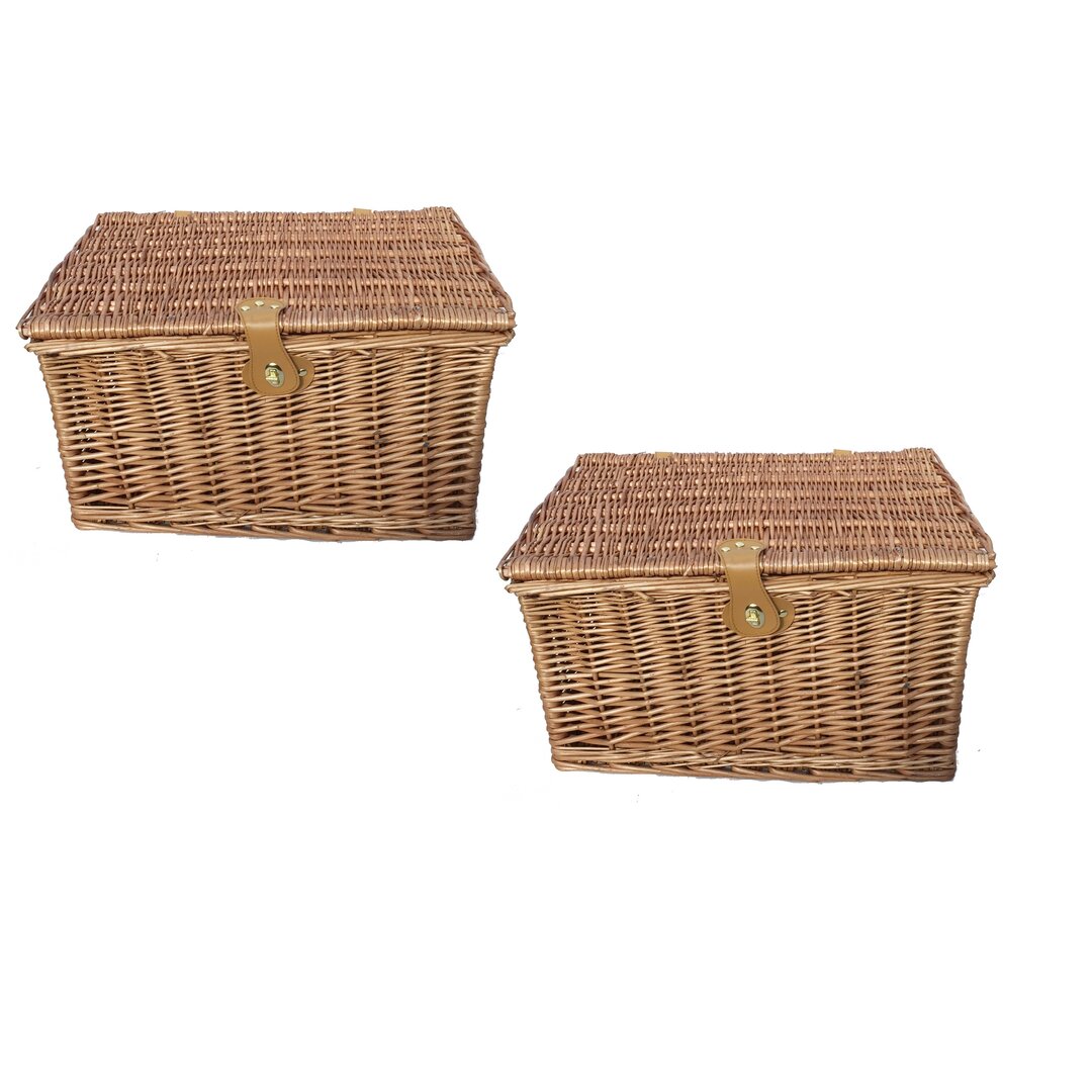 Box aus Korbgeflecht/Rattan