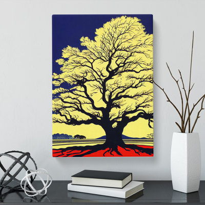 Oak Tree Pop - Wrapped Canvas