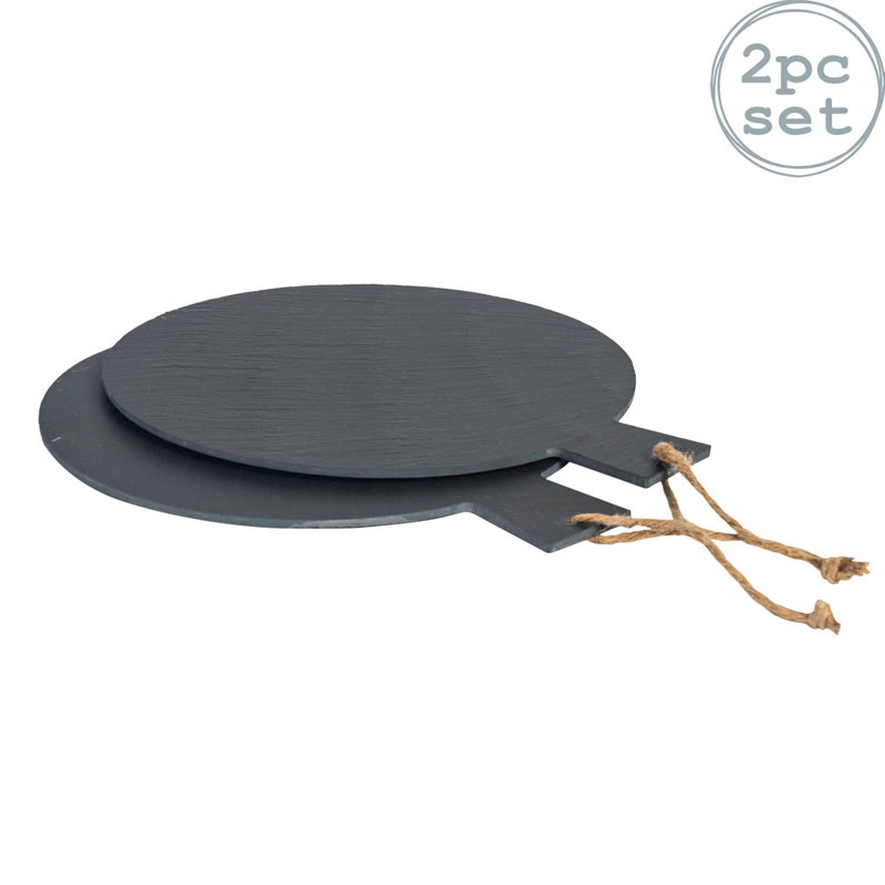 Argon Tableware - Round Slate Serving Paddles - 34cm