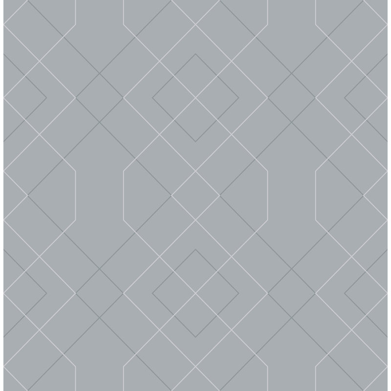 10.06m x 52.07cm Semi-Gloss Paste the Wall Wallpaper Roll, Pewter