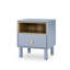 Commode de chevet bleue avec tiroir pratique et tablette - Rangement organisé-1337021367