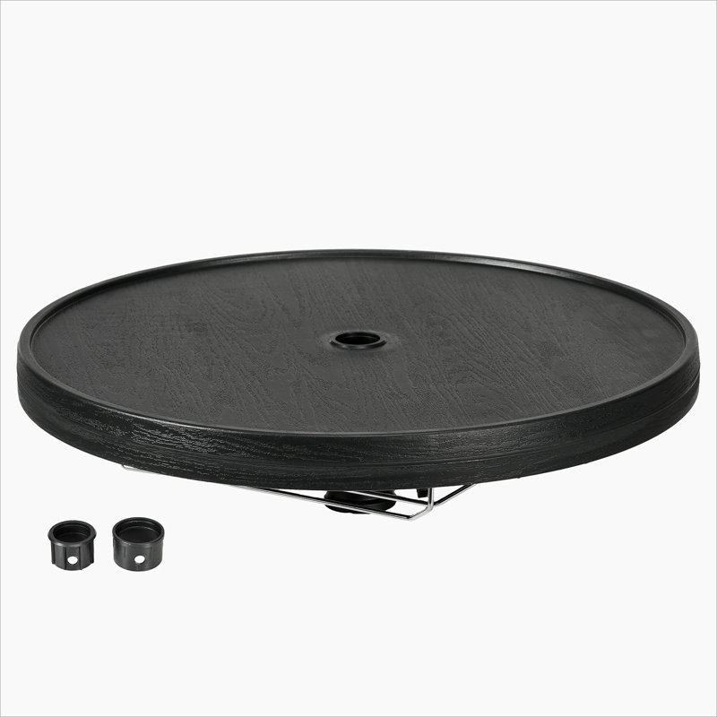 Table de parasol portable avec plusieurs fonctions pour divers espaces extérieurs