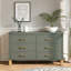 Commode double 6 tiroirs en bois robuste-1866298833