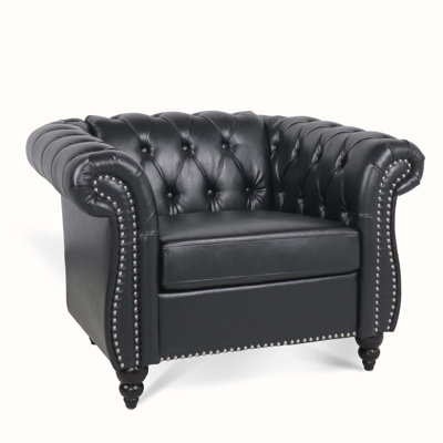 Decoda 38.98'' Wide Tufted Armchair -  Alcott HillÂ®, 7F338F03C7804F6F95321439CA14243A