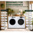 Equator Value Stack Laundry 220v 26 Lbs Washer 2.5cf+vented Dryer 4cf 1 Outlet