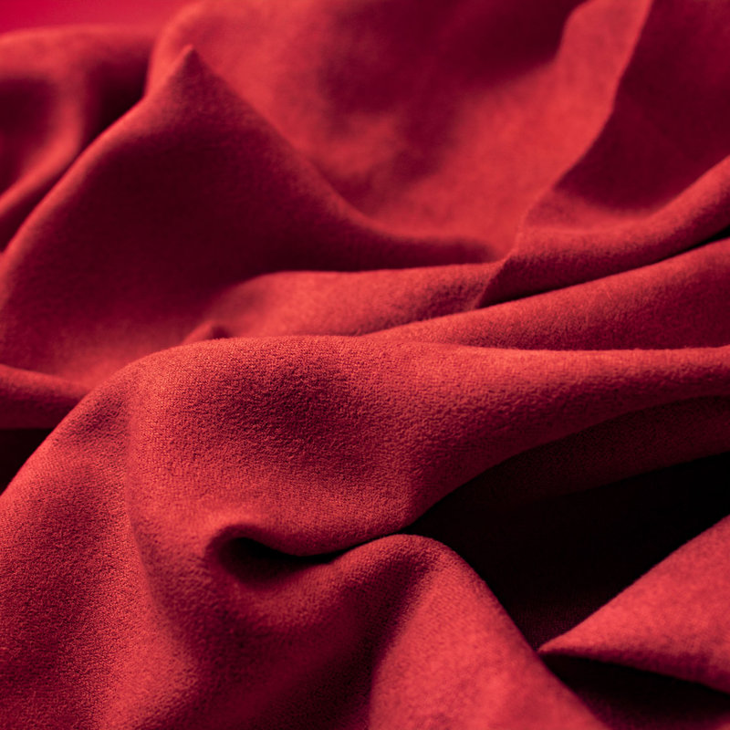 Classic Vail Suede Fabric, Ruby