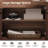 Modern Sideboard With Adjustable Shelves And Drawer, 3 In 1 Storage Cabinet With Glass Doors, Coffee Bar Cabinet For Living Room, Kitchen-1499723968