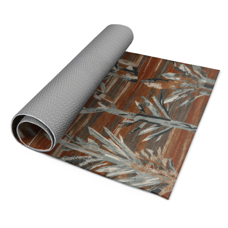 Tapis d'intérieur et d'extérieur brun Nature, Rectangle 9 pi x 12 pi