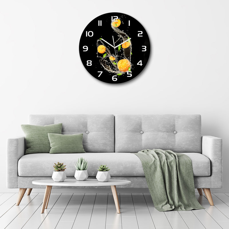 Jerrine Glass Wall Clock