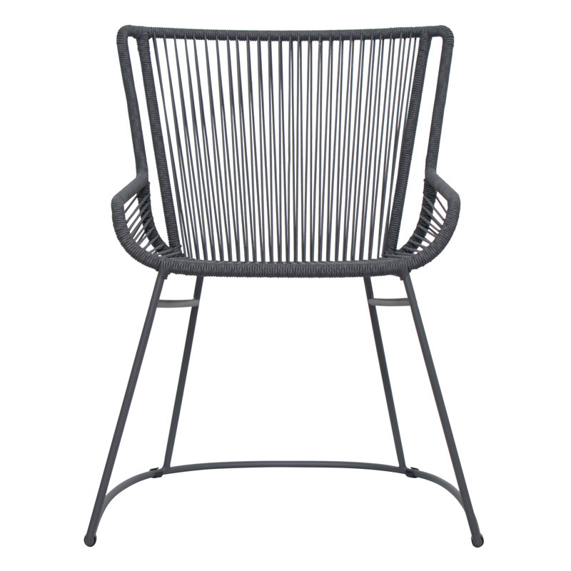 Archipelago Outdoor Dining Armchair, Dark Pebble