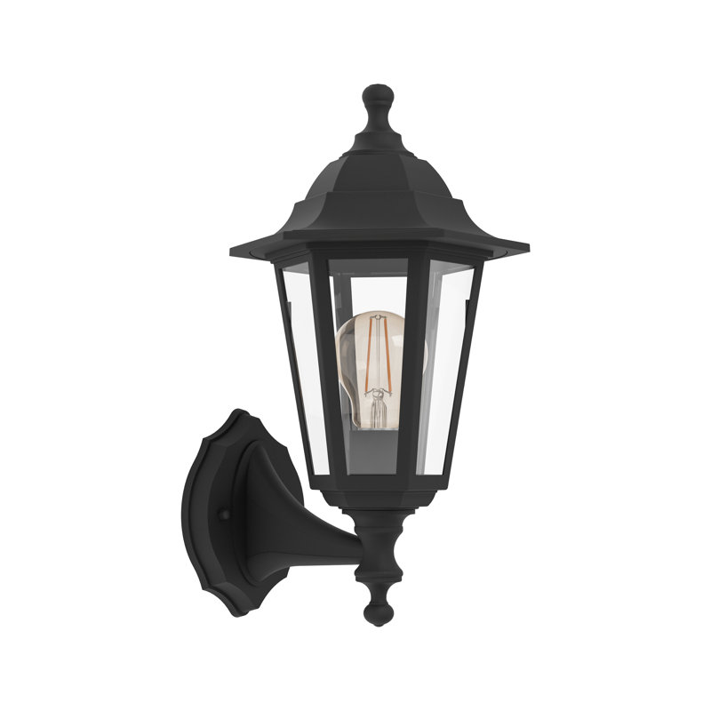 Olgiata-E Plastic Classic Outdoor Wall Light, Matte Black