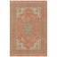 Tapis Tidal traditionnel audacieux de style persan, orange, ivoire, or, vert et gris, lavable à la machine, antidérapant, à poils courts, pour l'intérieur et l'extérieur, adapté aux animaux domestiques, idéal pour le salon, la chambre, la salle à manger, l'entrée, le couloir ou le bureau.-536174448