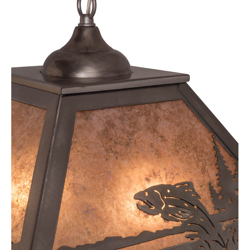 Luminaire suspendu conique unique à 2 lumières