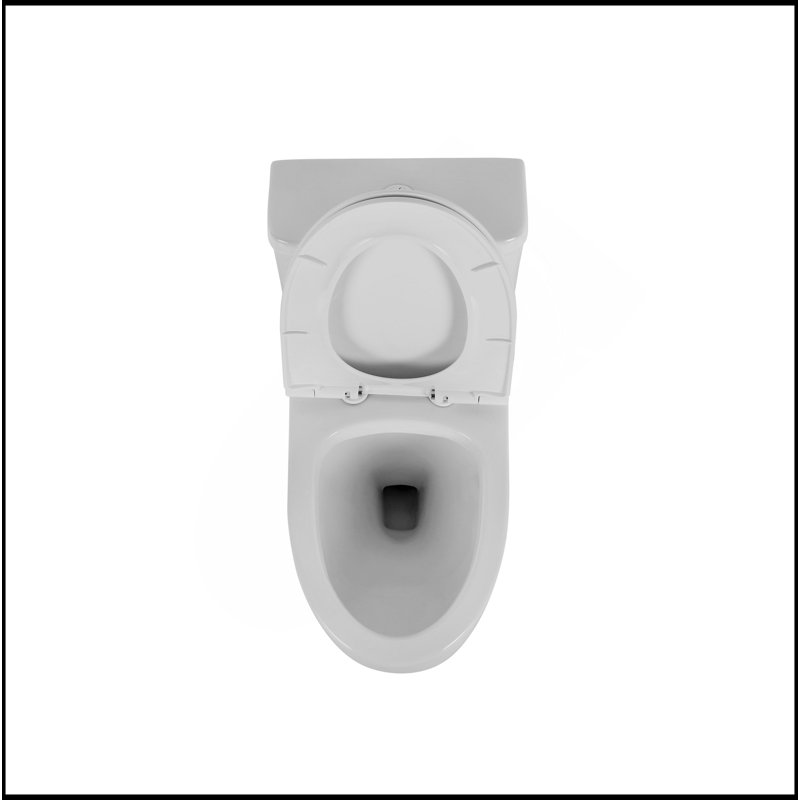 Advanced 1.1/1.6 GPF Elongated Comfort Height Floor Mounted One-Piece Toilet, CUPC Certified, Watersense Cetified, Ceramic, Soft Close Seat
