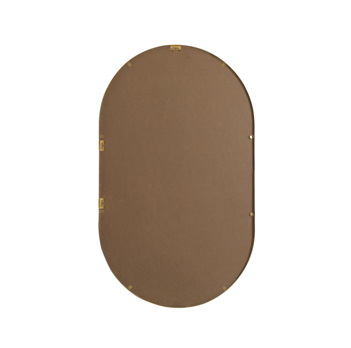 Sabine Metal Pill Wall Mirror, Brass, 40" x 24"