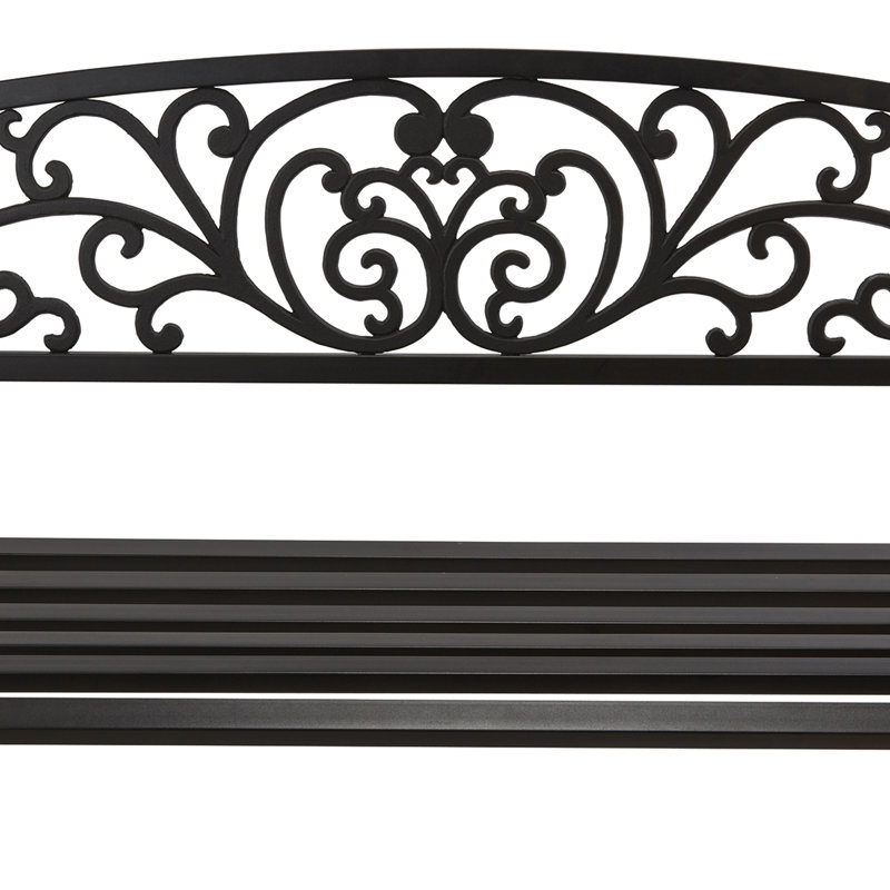 Jaliyah Outdoor Bench, Black