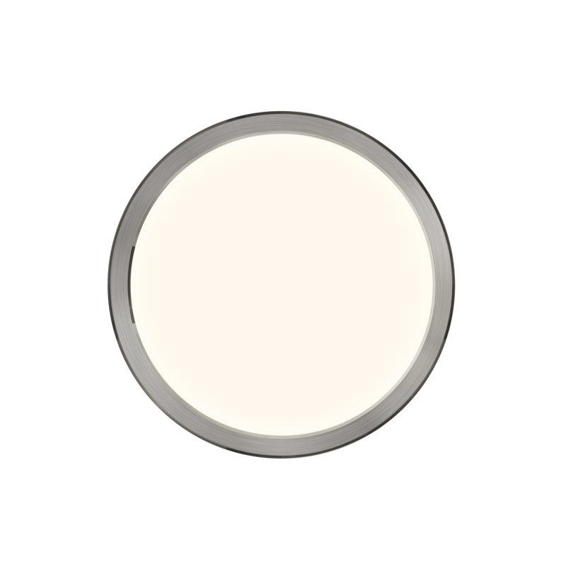 LED Flush Mount, 2.5cm H x 29cm W x 29cm D, Grey