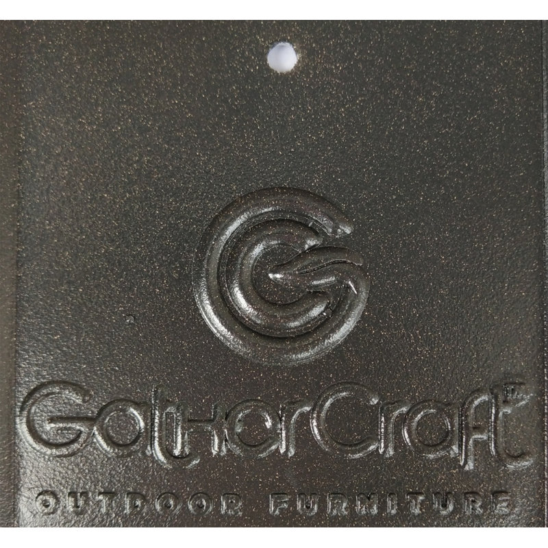 Ensemble de salle à manger rond en aluminium 49 po pour 4 personnes avec coussins Sunbrella