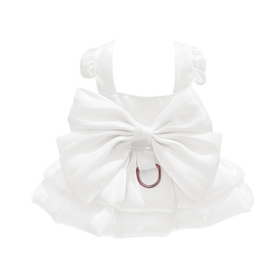 Polyester Skirt Pet Wedding Dress Dress Dog Clothes Supplies Can Be Hung And Leashed