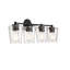  Éclairage pour salle de bain 4 lumières Ballas en nickel satiné-119775490-119775489-119775485